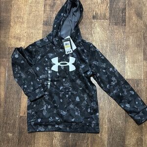 Under Armour Black and Gray Camouflage Hoodie Sweatshirt